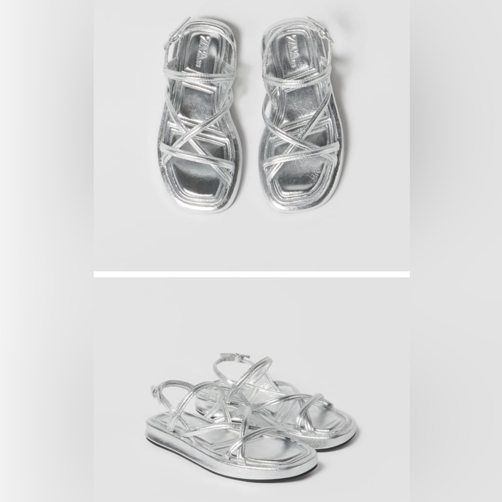 Zara Kids silver sandals